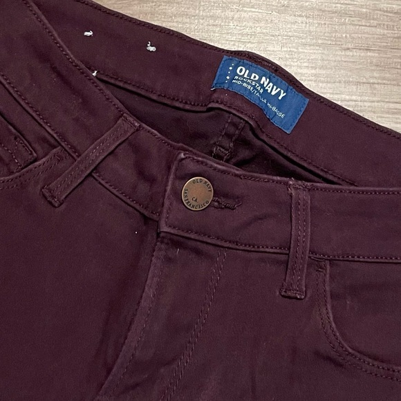 Old Navy ‘RockStar’ Mid-Rise Skinny Purple Pants Size 0 NWOT - Picture 10 of 12